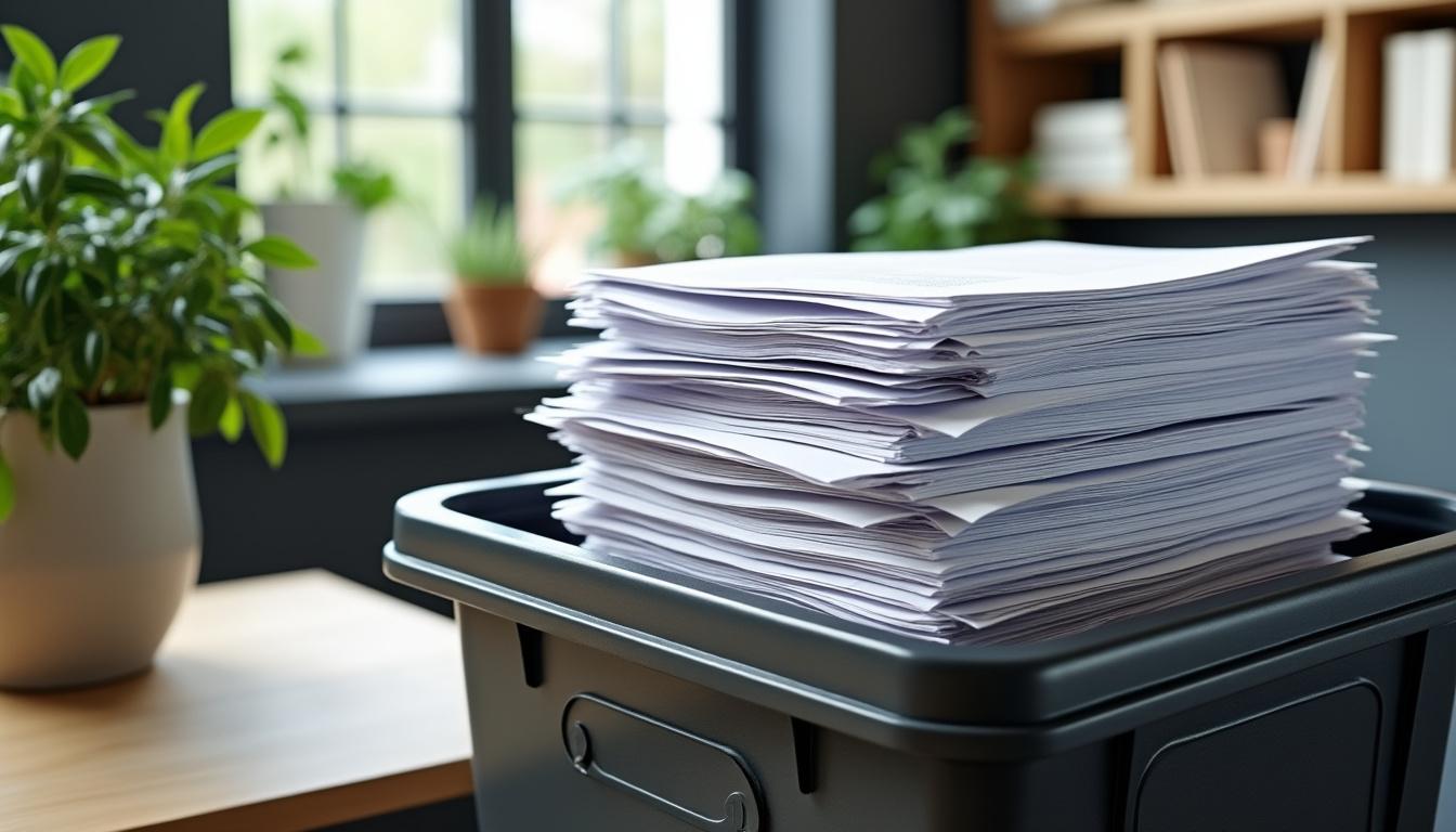 découvrez dans quelle poubelle jeter vos papiers administratifs pour un recyclage efficace et respectueux de l'environnement.