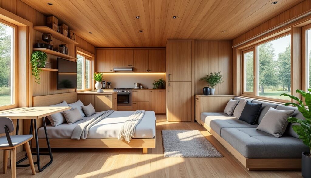 découvrez nos conseils pratiques pour aménager un chalet en bois de 20m2, optimiser chaque centimètre et créer un espace fonctionnel et cosy.